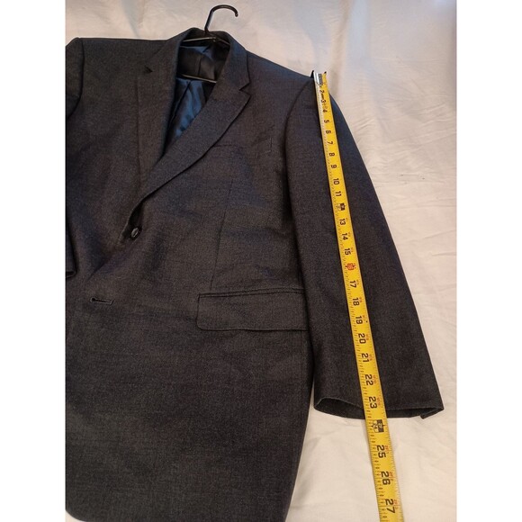 Saddlebred Mens Blazer Jacket Size 48R Dark Gray - Picture 7 of 10